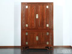 新中式老榆木衣柜