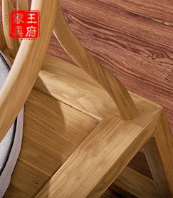 老榆木新中式禅意圈椅细节图